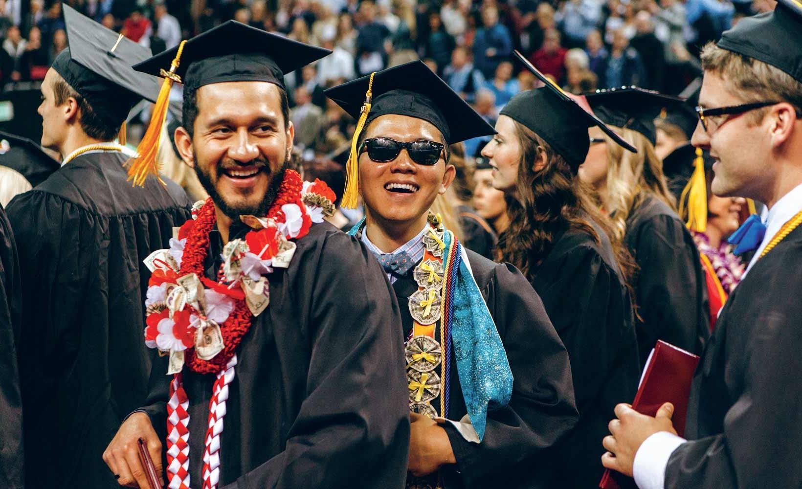 Graduates at Commencement 2015